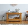 Farmhouse Oak Coffee Table with Shelf - SPRING SALE - 3