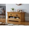 Farmhouse Oak Coffee Table with Drawer and Shelf - 10% OFF CODE SAVE - 2
