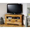 Farmhouse Oak Corner TV Unit with Drawer - 10% OFF SPRING SALE - 2