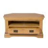 Farmhouse Oak Corner TV Unit with Drawer - 10% OFF SPRING SALE - 7