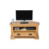 Farmhouse Oak Corner TV Unit with Drawer - 10% OFF SPRING SALE - 8