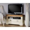 Farmhouse Cream Painted Assembled Corner TV Unit - 10% OFF CODE SAVE - 2