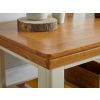Farmhouse Cream Painted Oak Coffee Table with Shelf - SPRING SALE - 4