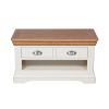 Farmhouse Cream Painted Oak Coffee Table with Drawers - 10% OFF SPRING SALE - 8