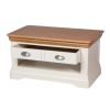 Farmhouse Cream Painted Oak Coffee Table with Drawers - SPRING SALE - 10