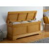 Farmhouse Large Oak Blanket Box - SPRING SALE - 2