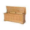 Farmhouse Large Oak Blanket Box - SPRING SALE - 6