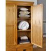 Farmhouse Country Oak Large Triple Oak Wardrobe - SPRING SALE - 9