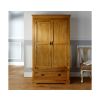 Farmhouse Country Oak Double Oak Wardrobe - 10% OFF SPRING SALE - 5
