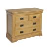 Farmhouse Country Oak 2 Over 2 Chest of Drawers - SPRING SALE - 6