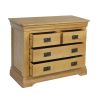 Farmhouse Country Oak 2 Over 2 Chest of Drawers - SPRING SALE - 7