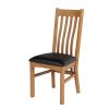 Chelsea Oak Dining Chair Brown Leather Pad - 10% OFF SPRING SALE - 4