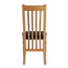 Chelsea Oak Dining Chair Brown Leather Pad - 30% OFF CODE FLASH - 7