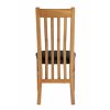 Chelsea Oak Dining Chair Brown Leather Pad - 10% OFF SPRING SALE - 7