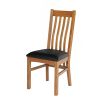 Chelsea Oak Dining Chair Black Leather Pad - 30% OFF CODE FLASH - 3