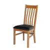 Chelsea Oak Dining Chair Black Leather Pad - 10% OFF SPRING SALE - 3