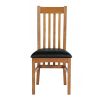 Chelsea Oak Dining Chair Black Leather Pad - 30% OFF CODE FLASH - 4