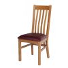 Chelsea Oak Dining Chair Red Leather Pad - 20% OFF WINTER SALE - 3
