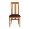 Chelsea Oak Dining Chair Red Leather Pad - 20% OFF WINTER SALE - 4
