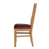 Chelsea Oak Dining Chair Red Leather Pad - 20% OFF SPRING SALE - 5