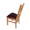Chelsea Oak Dining Chair Red Leather Pad - 20% OFF WINTER SALE - 6