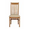 Chelsea Assembled Oak Dining Chair Cream Leather Pad - 10% OFF SPRING SALE - 4