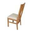 Chelsea Oak Dining Chair Cream Leather Pad - 10% OFF CODE SAVE - 7