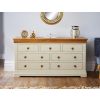 Farmhouse Country Oak Cream Painted 3 Over 4 Chest of Drawers - 10% OFF SPRING SALE - 3