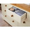 Farmhouse Country Oak Cream Painted 3 Over 4 Chest of Drawers - 10% OFF WINTER SALE - 4
