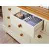 Farmhouse Country Oak Cream Painted 3 Over 4 Chest of Drawers - 10% OFF SPRING SALE - 4