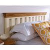 Farmhouse Country Oak Cream Painted Slatted 4ft 6 Inches Double Bed - SPRING SALE - 3