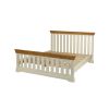 Farmhouse Country Oak Cream Painted Slatted 5 Foot King Size Bed - SPRING SALE - 8