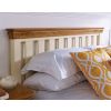 Farmhouse Country Oak Cream Painted Slatted 5 Foot King Size Bed - SPRING SALE - 3
