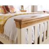 Farmhouse Country Oak Cream Painted Slatted 5 Foot King Size Bed - SPRING SALE - 5