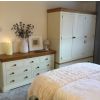 Farmhouse Country Oak Cream Painted Triple Wardrobe - SPRING SALE - 4