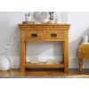 Farmhouse Oak 2 Drawer Console Table - SPRING SALE - 3