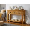 Farmhouse 3 Drawer Large Oak Console Table - SPRING SALE - 2