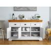 Farmhouse White Painted 140cm Large Assembled Oak Sideboard - 10% OFF CODE SAVE - 3