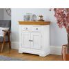 Farmhouse White Painted Small 80cm Oak Sideboard - 10% OFF SPRING SALE - 2