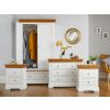 Farmhouse White Painted Oak Bedroom Set, Wardrobe, Chest of Drawers and Pair of Bedside Tables - SPRING SALE - 2