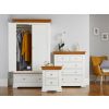 Farmhouse White Painted Oak Bedroom Set, Wardrobe, Chest of Drawers and Bedside Table - SPRING SALE - 2