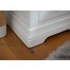 Farmhouse White Painted 2 Drawer Oak Bedside Table - SPRING SALE - 11