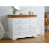 Farmhouse White Painted 2 Over 2 Oak Chest of Drawers - SPRING SALE - 2
