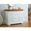 Farmhouse White Painted 2 Over 2 Oak Chest of Drawers - SPRING SALE - 2