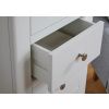 Farmhouse White Painted 5 Drawer Oak Tallboy Chest of Drawers - SPRING SALE - 8