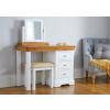 Farmhouse White Painted Oak Single Dressing Table / Home Office Desk - 10% OFF SPRING SALE - 5