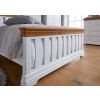 Farmhouse White Painted Slatted 5 Foot King Size Oak Bed - SPRING SALE - 3