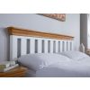 Farmhouse White Painted Slatted 5 Foot King Size Oak Bed - 10% OFF SPRING SALE - 6