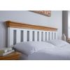 Farmhouse White Painted Slatted 5 Foot King Size Oak Bed - SPRING SALE - 6