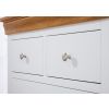 Farmhouse White Painted 2 Over 3 Oak Chest of Drawers - SPRING SALE - 7